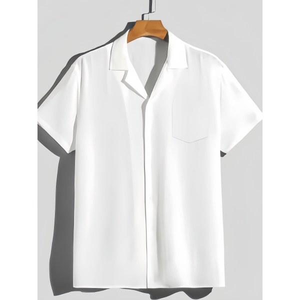 Men’s Cuban Collar Pocket Shirt