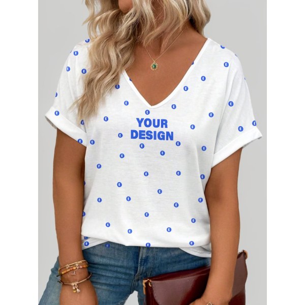 Women’s Plus Size V-Neck T-Shirt