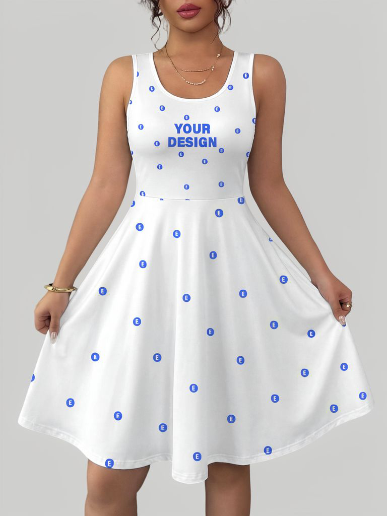 Women’s Sleeveless Skater Dress 1