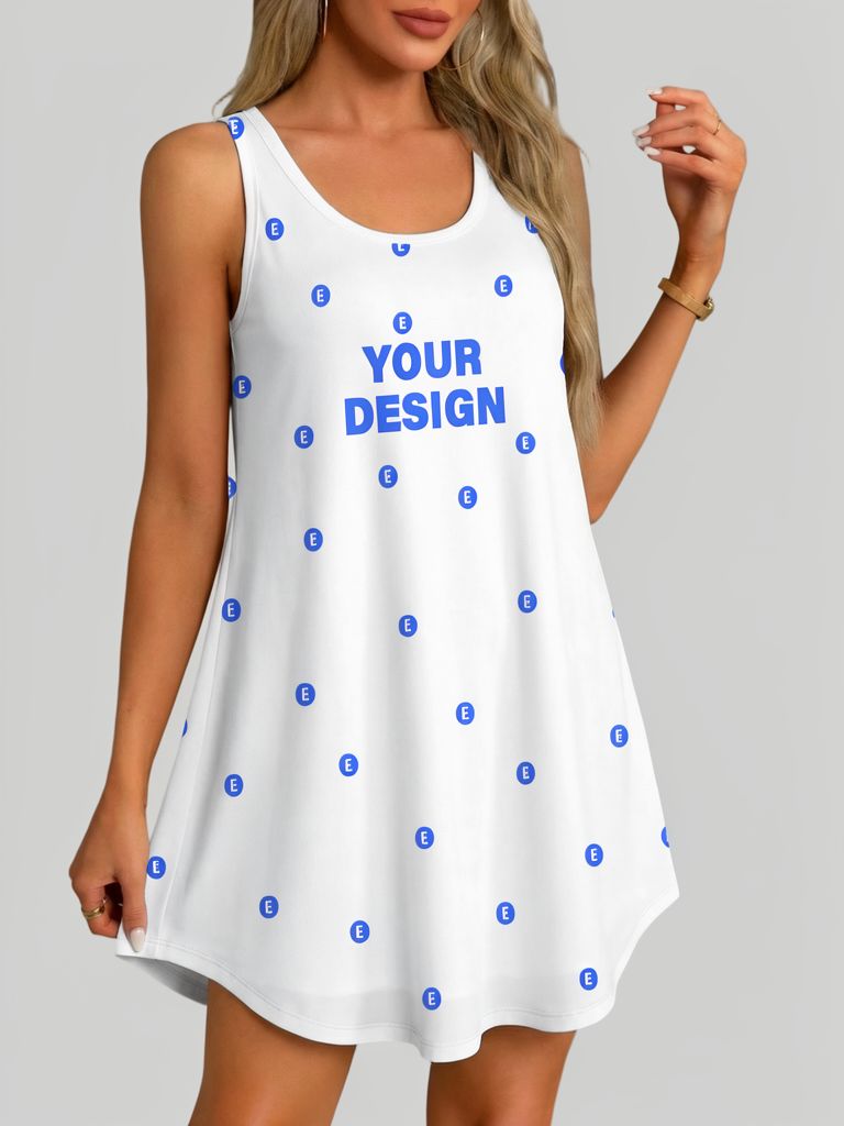 Women’s Plus Size Sleeveless Dress 1