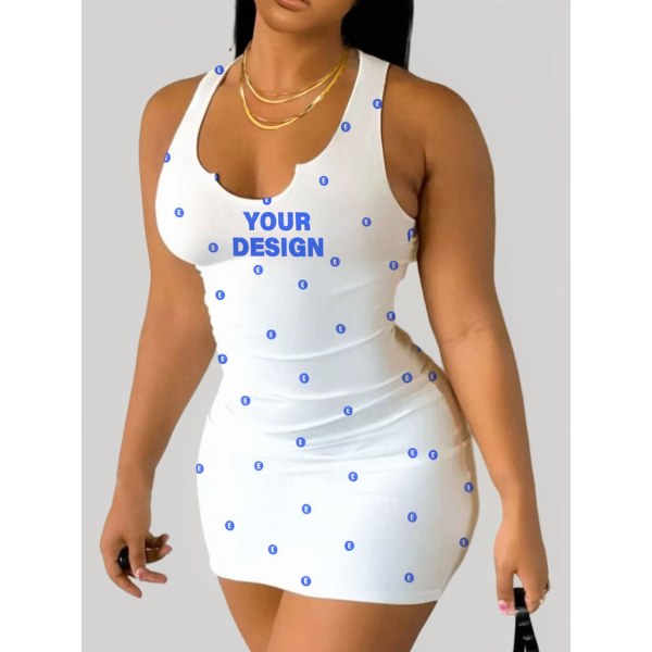 Women’s Plus Size Sleeveless Bodycon Dress