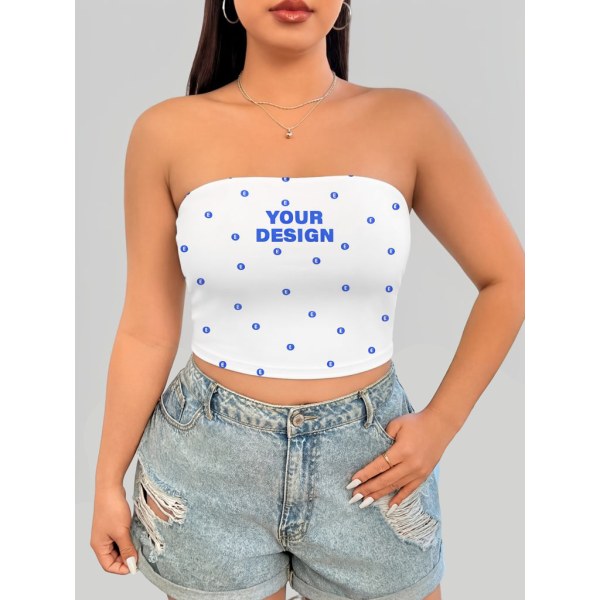 Women’s Plus Size Strapless Tube Top